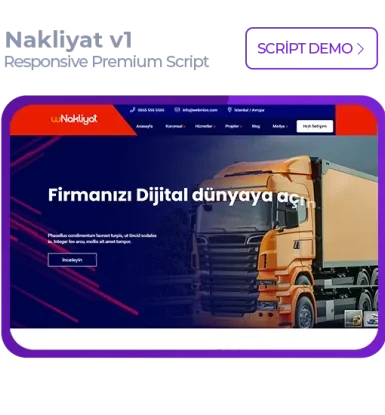 Nakliyat v1 Premium Script